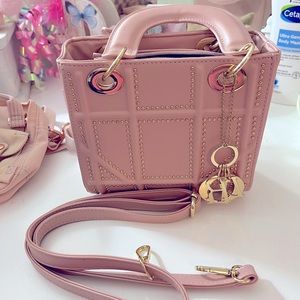 Pink Top Handle Purse
